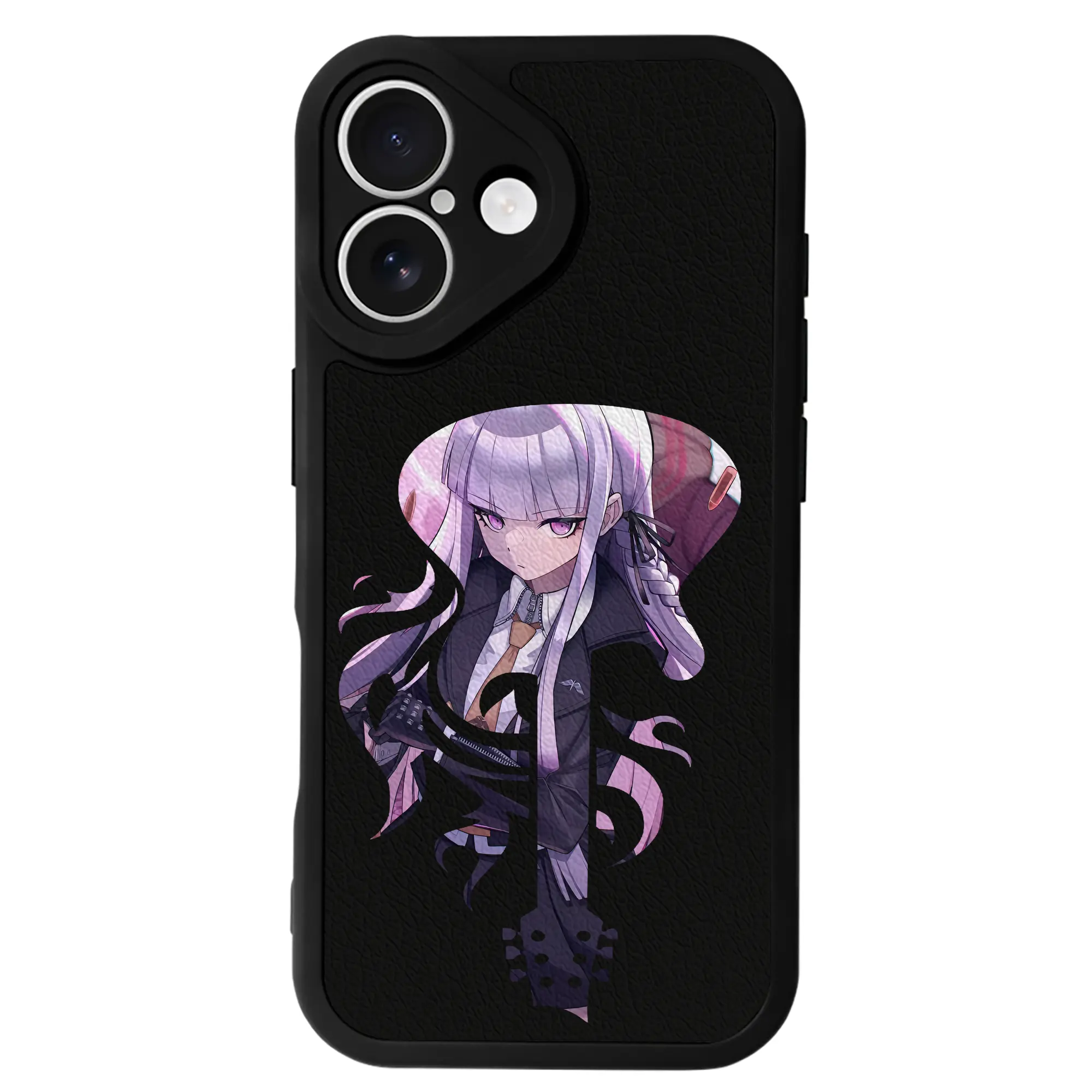 ダンガンロンパ グッズ,霧切響子 - IPhone 16シリーズ対応 ・ シリコンスマホケース ・ レザー調 ・ 高精度フィット ・ 耐衝撃 ・ ワイヤレス充電対応 ・ 精密カット